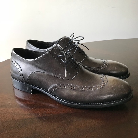 ????Rustic Gray John Varvatos 12M LaceUp Oxford shoes main image 8